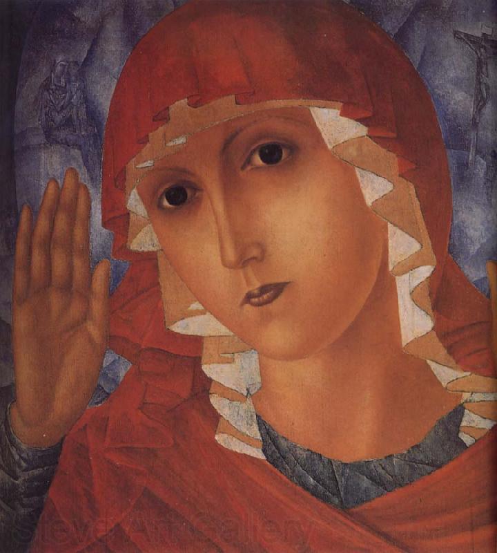 Kuzma Petrov-Vodkin The Mother of God of Tenderness towards Evil Hearts Norge oil painting art
